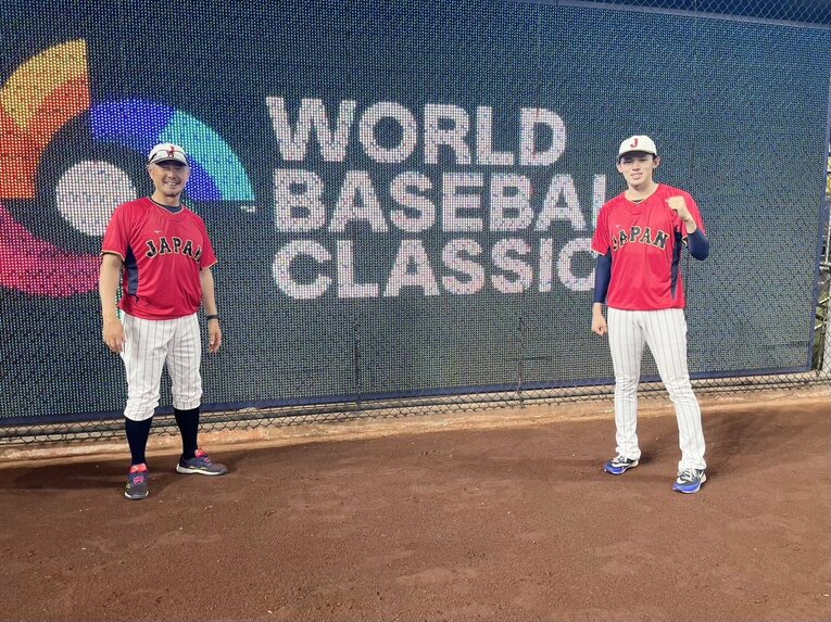 準決勝メキシコ戦の前日に撮影　©︎Chiba Lotte Marines