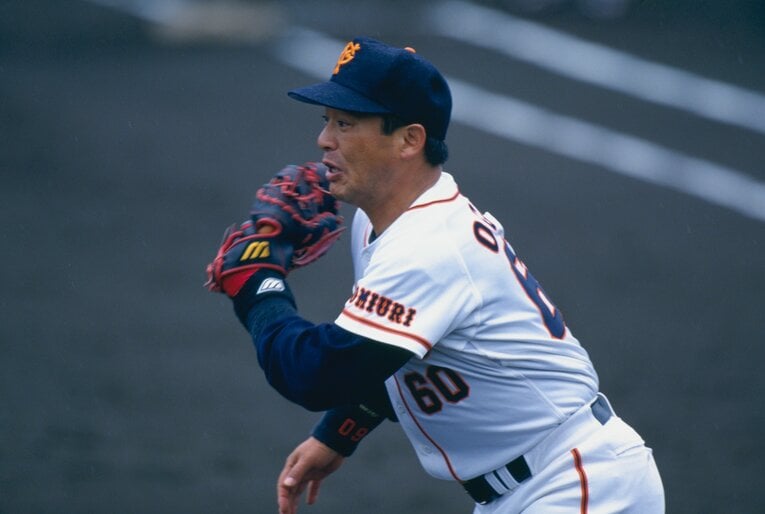 1993年オフに導入されたばかりのFAで巨人入りした落合博満。94～96年シーズンまでプレー　©BUNGEISHUNJU