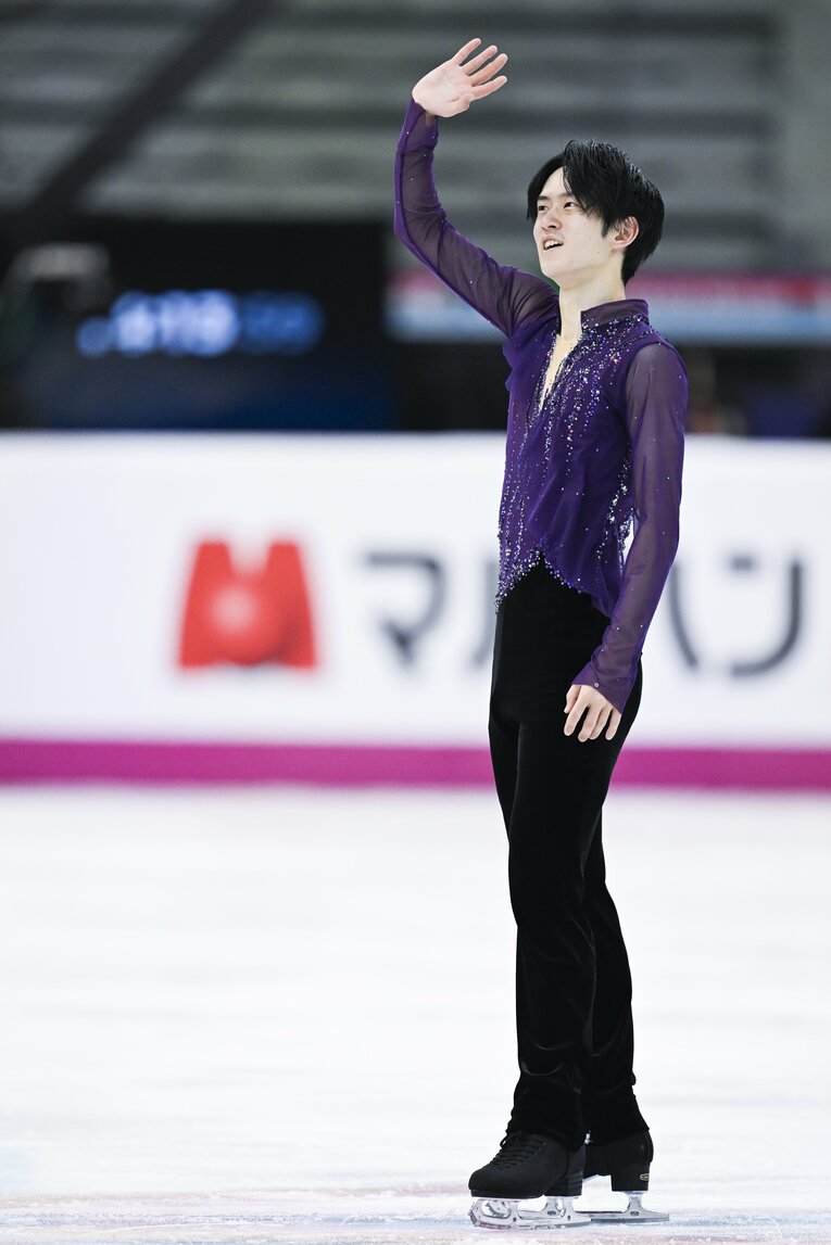 フリーの演技後　©Asami Enomoto