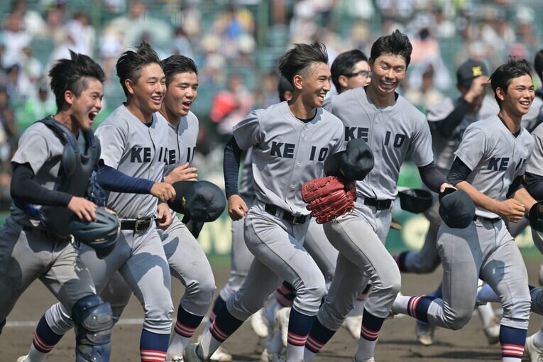 今夏、鮮烈な印象を残した慶応ナイン ©Hideki Sugiyama