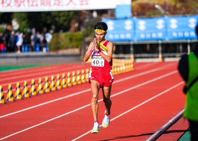 昨年の全国高校駅伝で準優勝した福岡・大牟田高。この4月から主力は全員、鳥取城北高に転校した　©︎Satoshi Wada