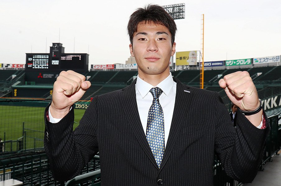 阪神8位・藤谷洸介は田中正義級!?ギータを抑えた角度と球威は本物。<Number Web> photograph by NIKKAN SPORTS