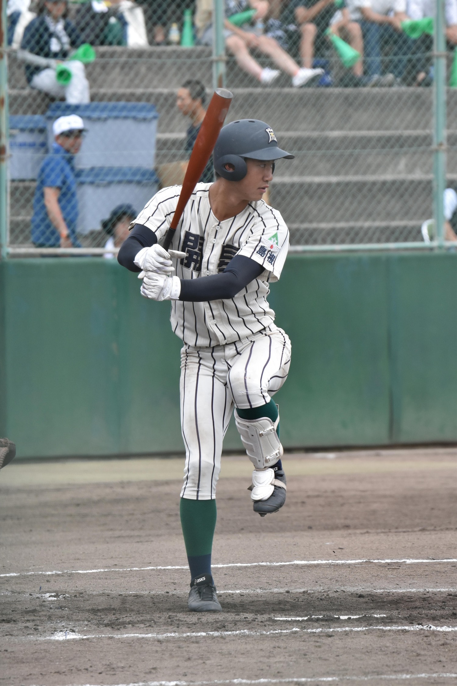 開星高時代の田部隼人。2019年ドラフト会議でDeNAから5位指名を受けた　©Kota Inoue