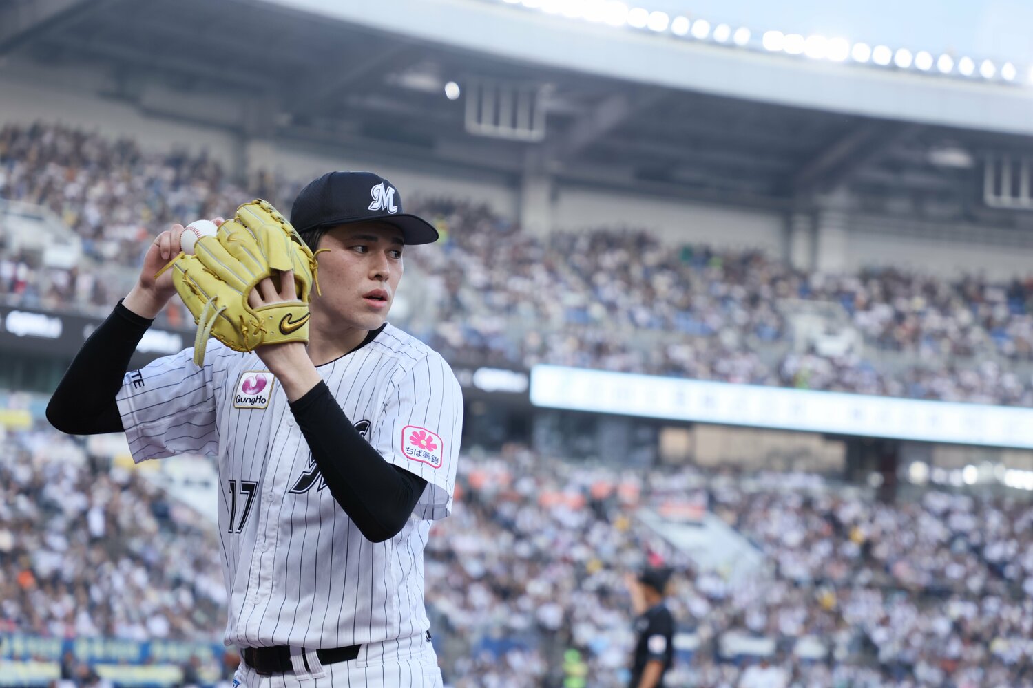 プロ5年目のシーズンに挑む佐々木朗希 ©︎Chiba Lotte Marines
