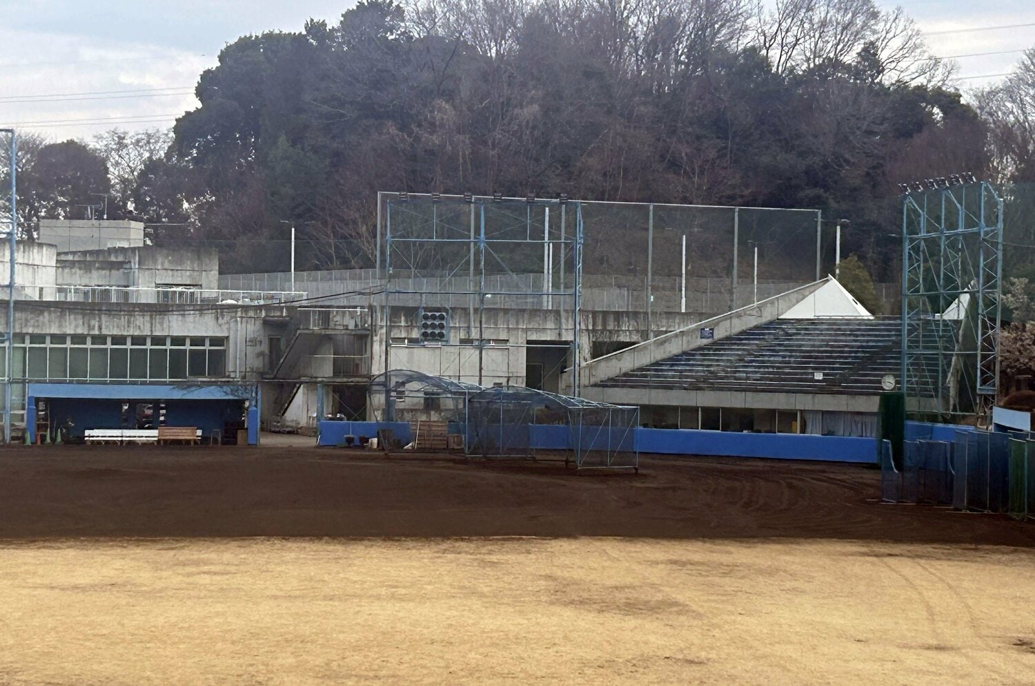 日大三高野球部の練習グラウンド ©SANKEI SHIMBUN