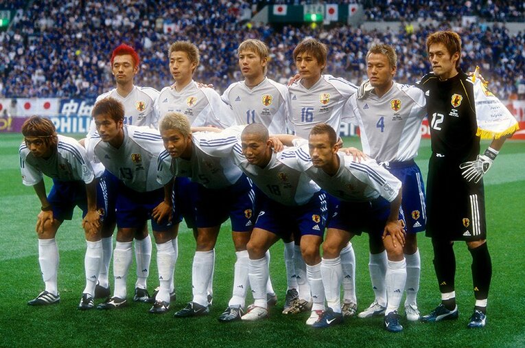 2002日韓W杯ベルギー戦スタメン ／ photograph by Naoya Sanuki/JMPA