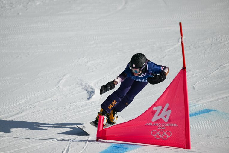 予選通過上位者にコース選択権が与えられるなか、三木は赤コースを選んだ　©Nanae Suzuki/JMPA