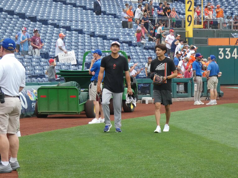 先発日に向けて調整する　©Yuki Yamada