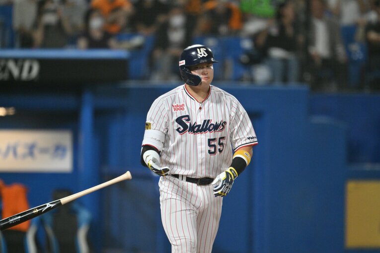 バースの記録に並ぶ54号本塁打の瞬間　©︎Hideki Sugiyama