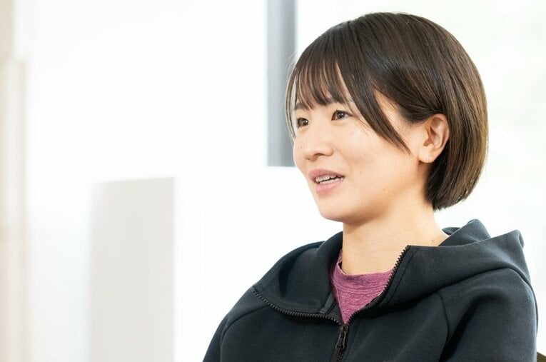 29歳で復帰を前提として妊活、出産の決断をした前田彩里。女子長距離のプロランナーとしては異例の挑戦を振り返ってもらった ／ photograph by Nanae Suzuki