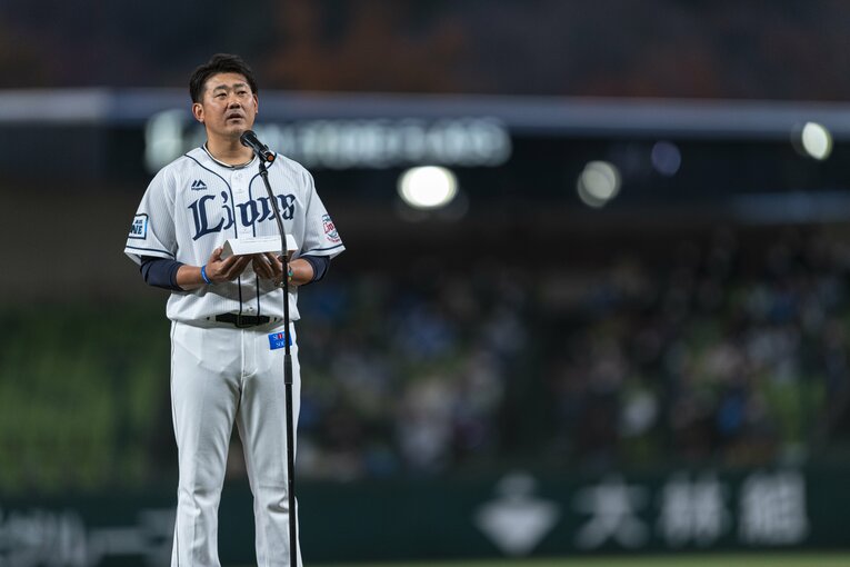 2021年12月の引退セレモニー　©Takuya Sugiyama