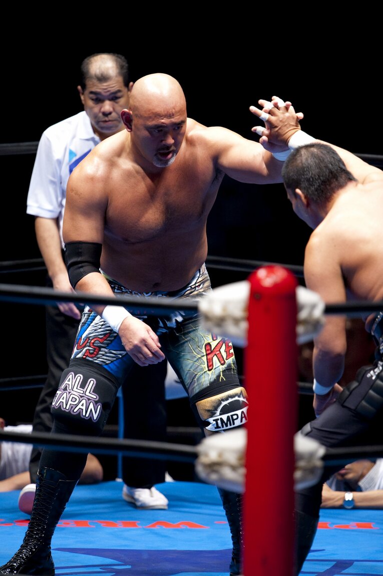 新日本プロレスデビュー20周年興行（2009年）武藤敬司vs蝶野正洋　©︎Toshiya Kondo