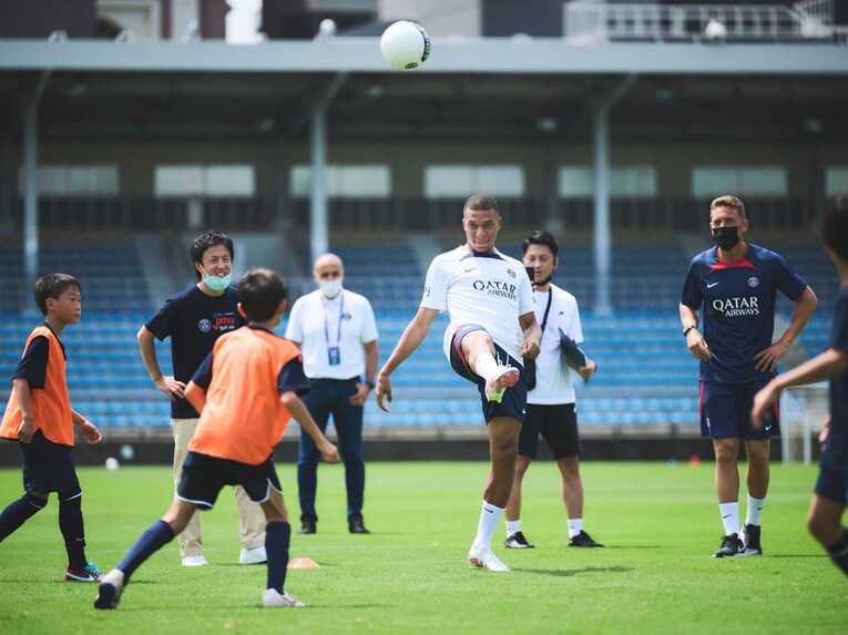 18日、キッズサッカークリニック　©Yuki Suenaga