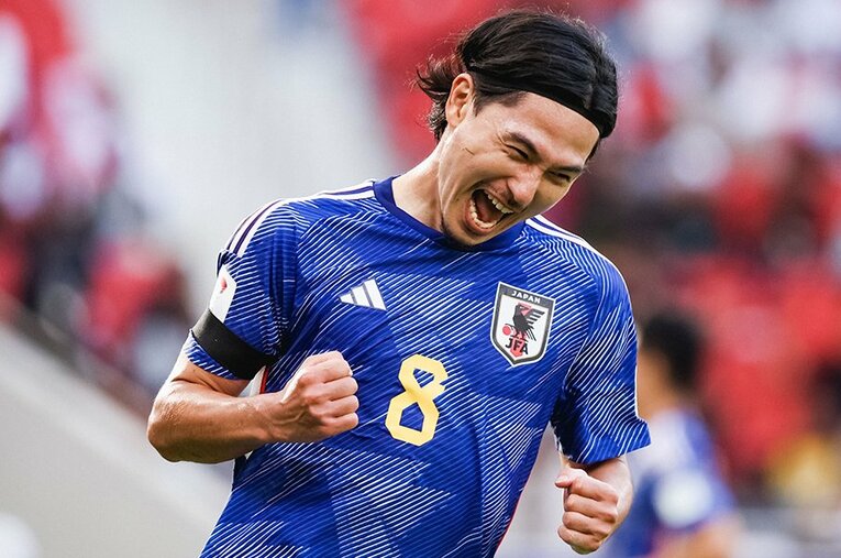 アジア杯ベトナム戦で2ゴールを奪った南野拓実。彼の動きからは日本代表の「ポケット活用」という狙いが見える ／ photograph by VCG/AFLO