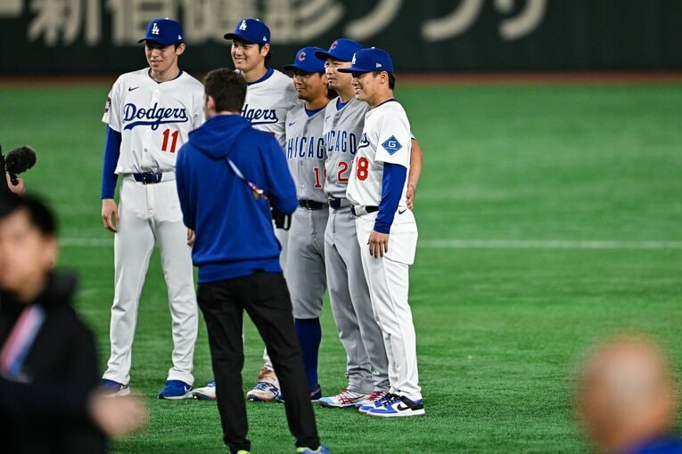 日本開幕シリーズでの大谷翔平　©Nanae Suzuki