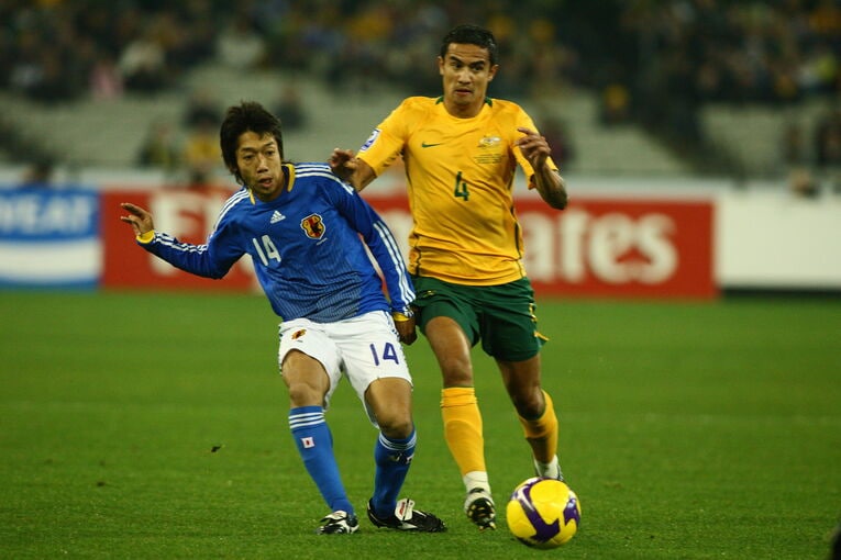 南アフリカW杯アジア最終予選（vsオーストラリア）でプレーする中村憲剛氏　©Tamon Matsuzono
