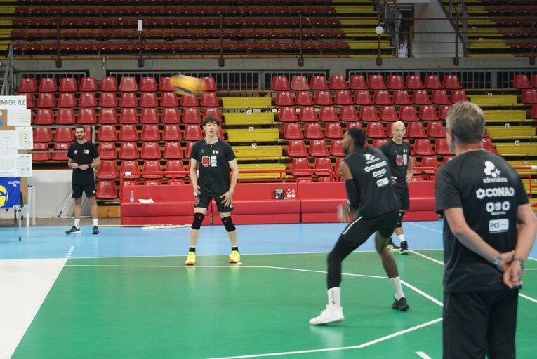 ペルージャの練習風景（8月下旬／筆者撮影）