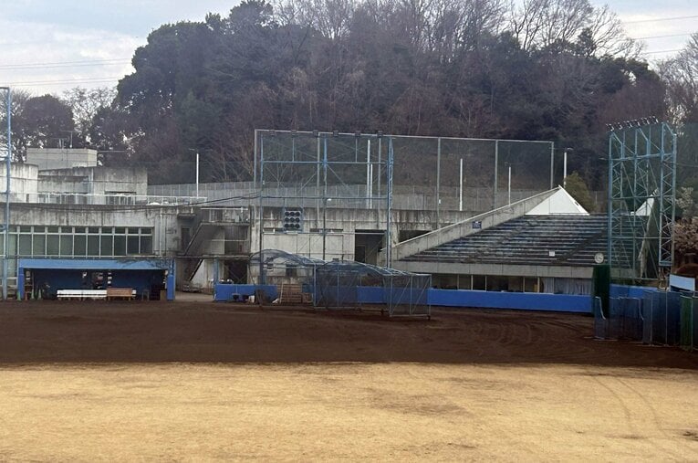 日大三高野球部の練習グラウンド　©SANKEI SHIMBUN