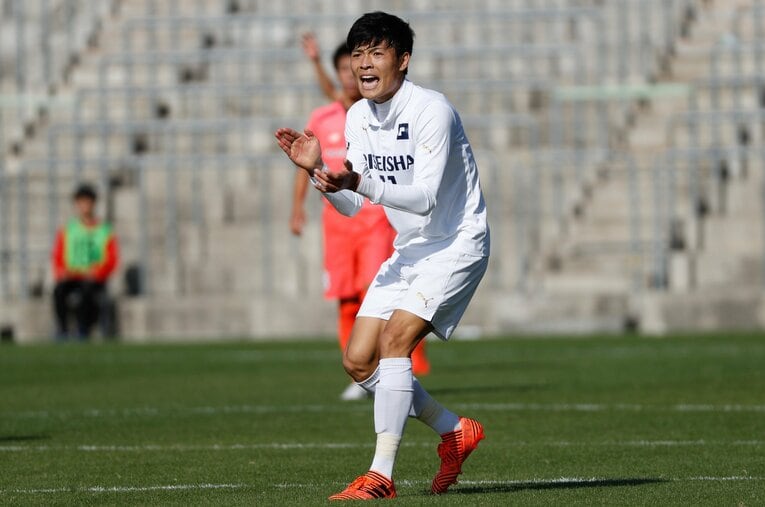 履正社高校時代の町野　©SportsPressJP/AFLO