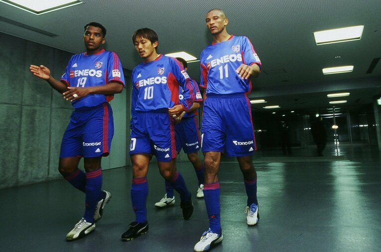 FC東京時代の（右から）アマラオ、三浦文丈、ケリー　©J.LEAGUE