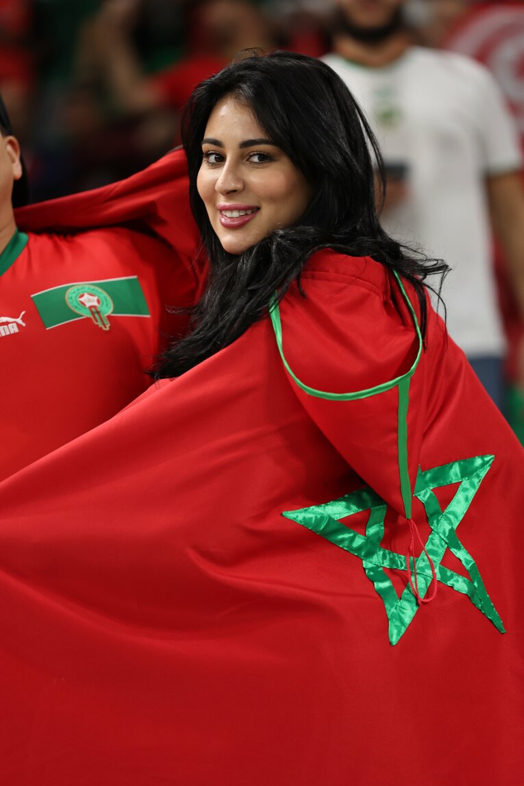 モロッコ代表の女性サポーター　©Getty Images