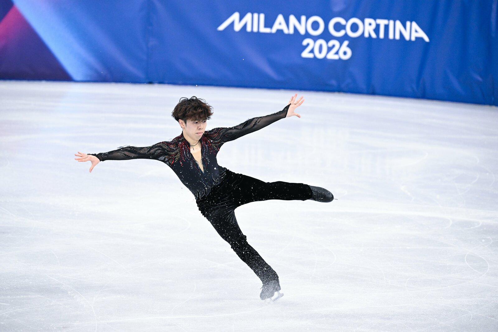 仲間たちの想いを背負ってFSに挑んだ佐藤駿　©Asami Enomoto/JMPA