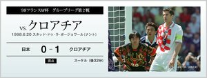 '98フランスW杯 グループリーグ第2戦 vs.クロアチア