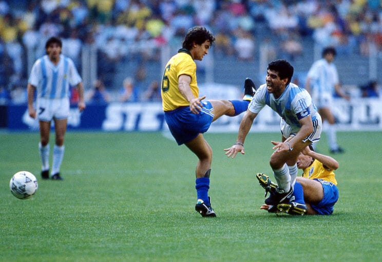 90年W杯ではマラドーナ擁するアルゼンチンに敗れたものの、4年後のアメリカW杯で優勝を果たす　©Getty Images