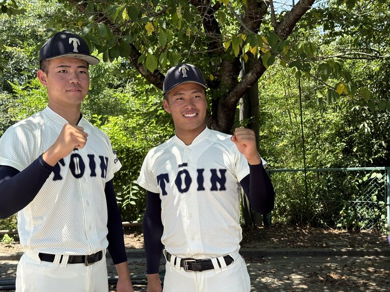 今春撮影、森陽樹と中野大虎　©Yuji Yanagawa