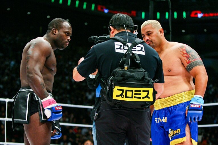 2008年大晦日のメルヴィン・マヌーフ戦　©Susumu Nagao