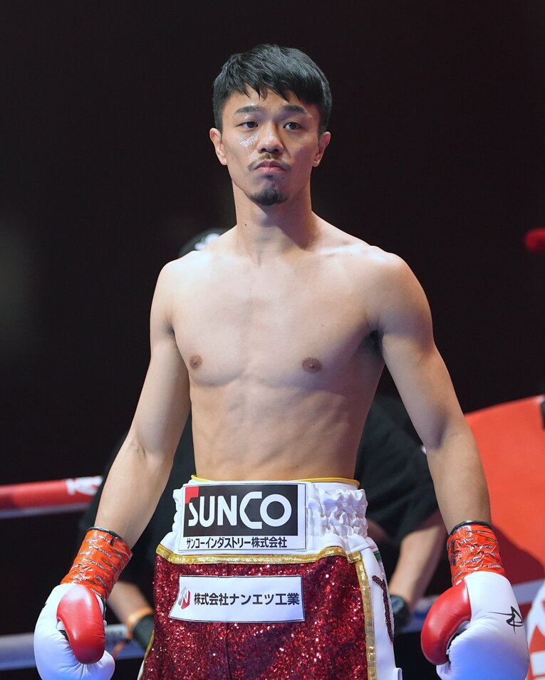 リングインした中谷潤人　©Naoki Fukuda