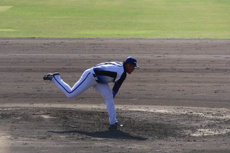 パナソニック所属4年目のドラフト候補・定本拓真　©Fumi Sawai