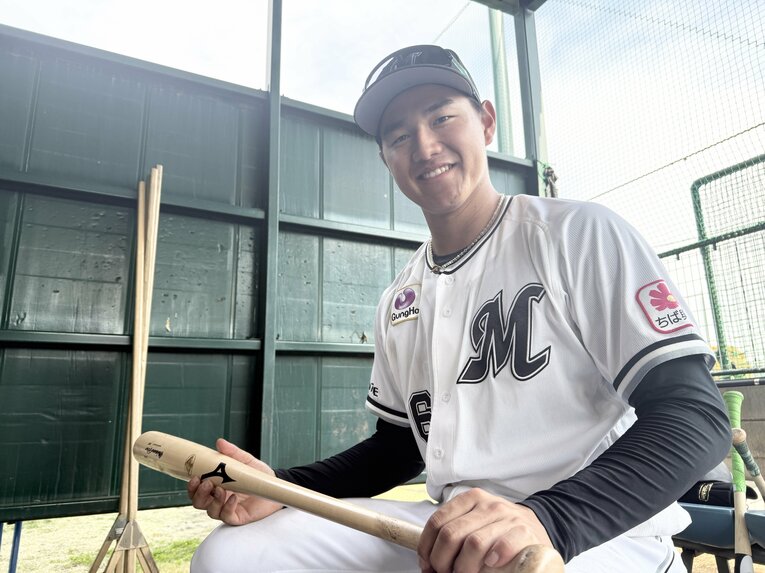 二軍、浦和球場での西川　©︎Chiba Lotte Marines