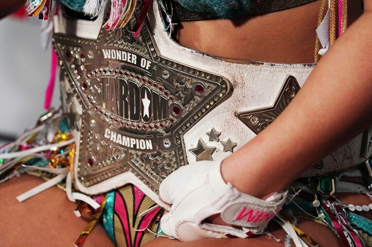 その腰には白いベルトが輝いている