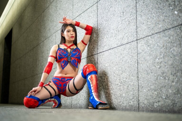 マリーゴールドのプロレスラー・橘渚　©Shiro Miyake