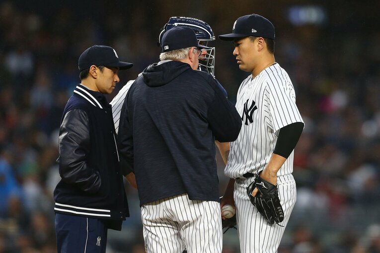 「通訳のマウンド帯同を禁止すべき」発言はSNS上で物議を醸した ©Getty Images