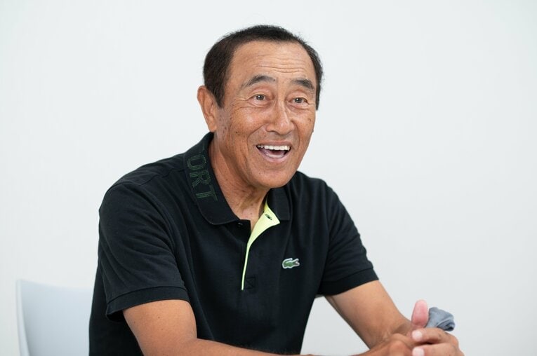 広岡達朗との「ホテル練」を懐かしそうに振り返る水谷新太郎　©Tadashi Hosoda