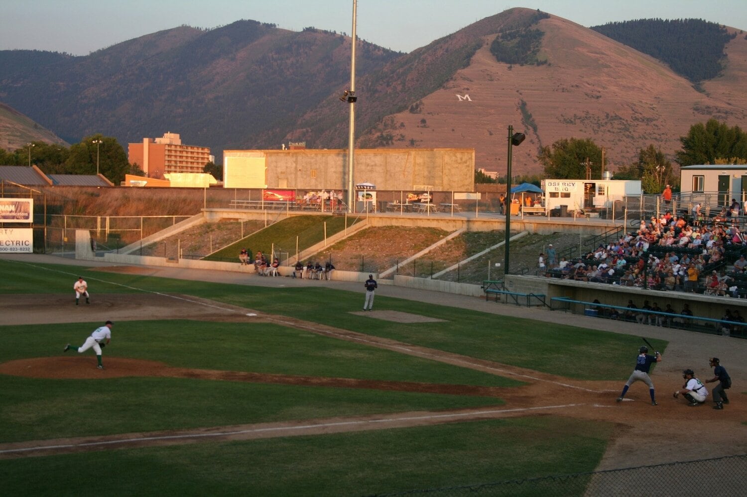 山口がプレーしたミズーラ・オスプレイ。最下層のルーキーリーグで4年苦闘したが、1Aにも上がれなかった　©AFLO