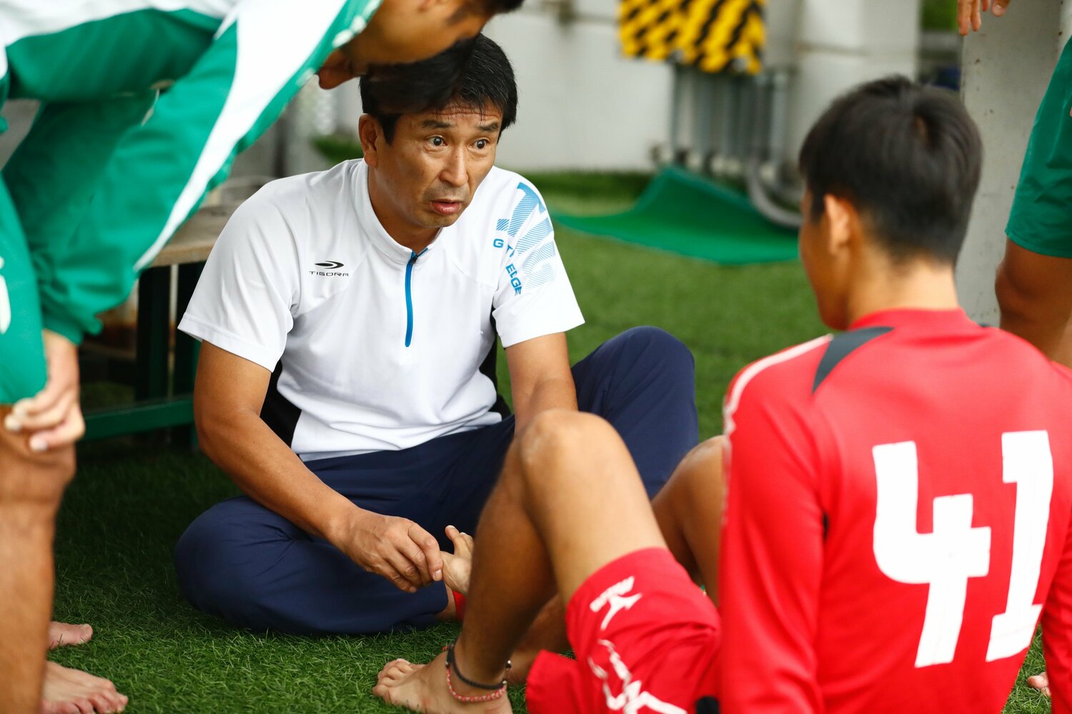 大阪体育大時代の林大地を指導したという夏嶋隆氏　©︎SHIDU MURAI