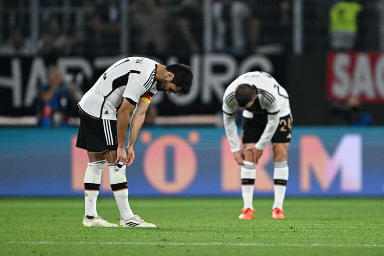 まさかの大敗を喫したギュンドアンらドイツの面々　©Getty Images