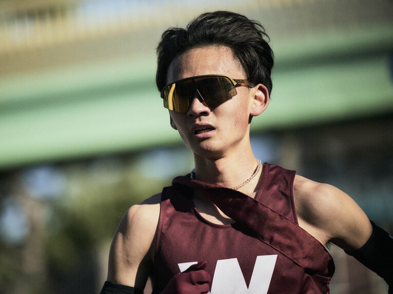 3区で区間8位と苦戦した山口竣平　©Yuki Suenaga