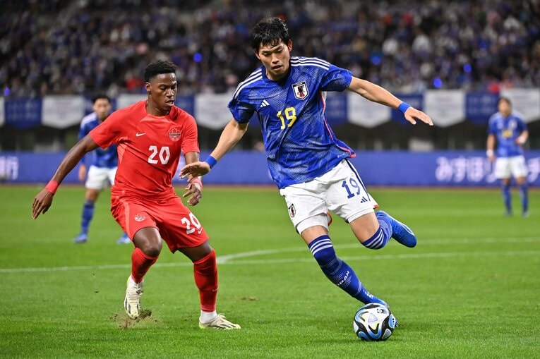 23年10月、カナダ戦の町田　©Kenta Harada/Getty Images