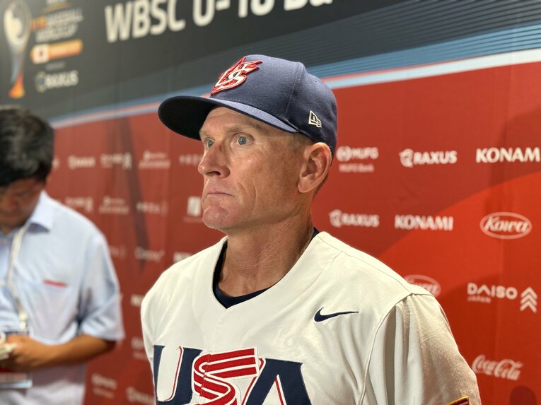 アメリカ代表を率いたリック・エクスタイン監督 ©Yuji Yanagawa