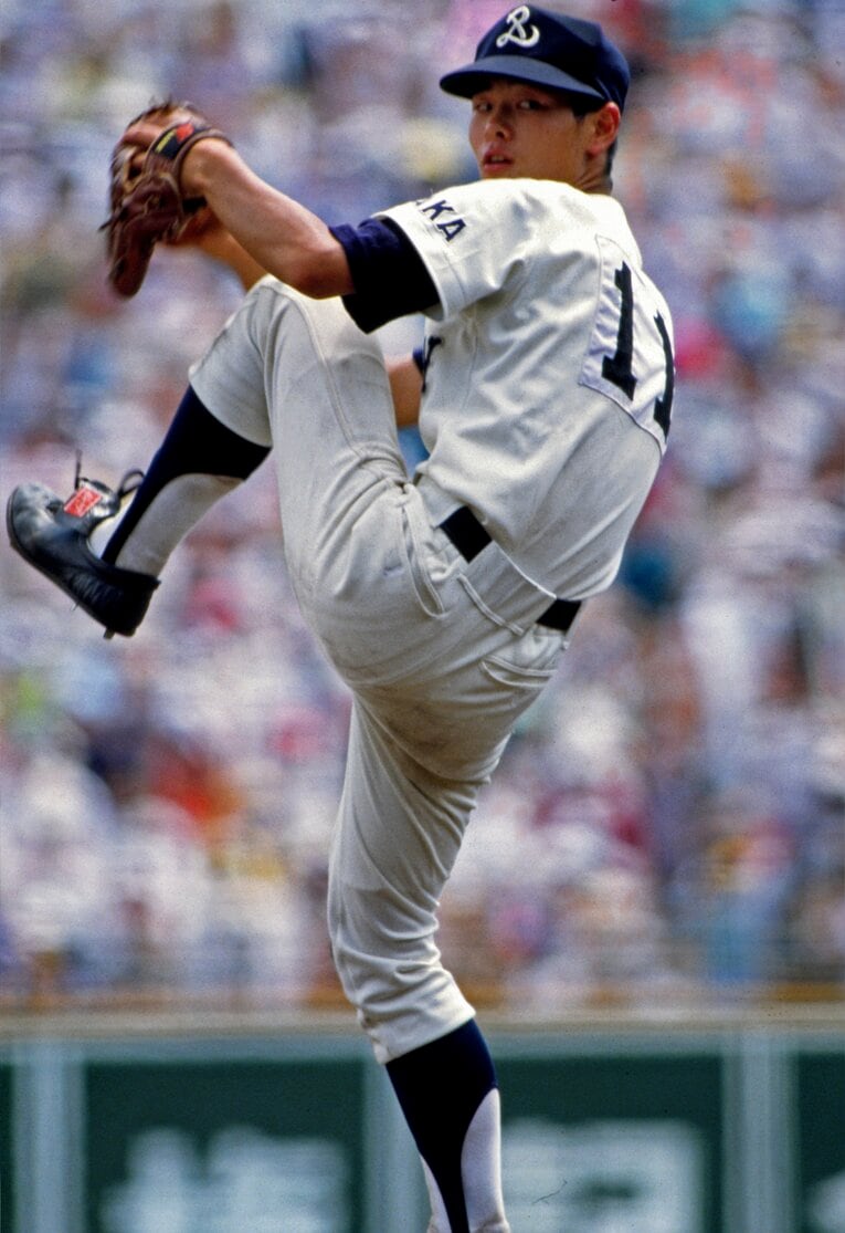 PL学園時代の桑田真澄 ©︎Katsuro Okazawa/AFLO