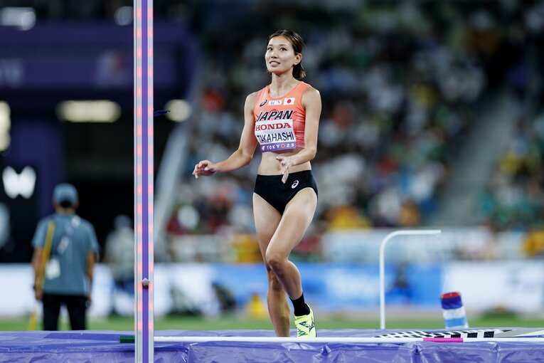 東京世界陸上での高橋。今季の不調を大舞台で払拭して見せた　©Kiichi Matsumoto