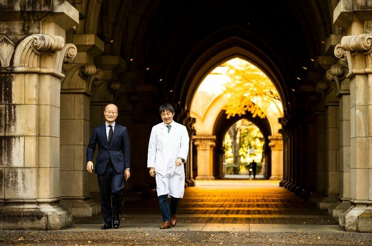 Number将棋特集第2弾で対談を行った池谷裕二東大教授と渡辺明名人 ／ photograph by Kei Taniguchi