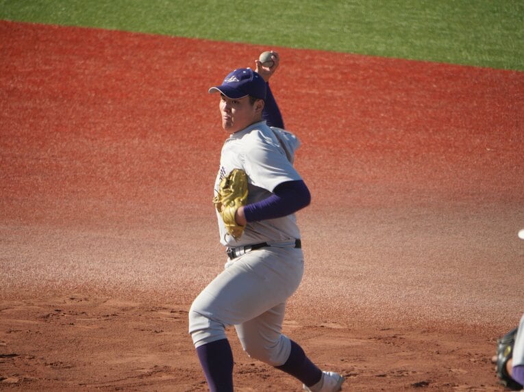 花巻東高・佐々木麒太郎（1年・内野手）　©PABB-lab