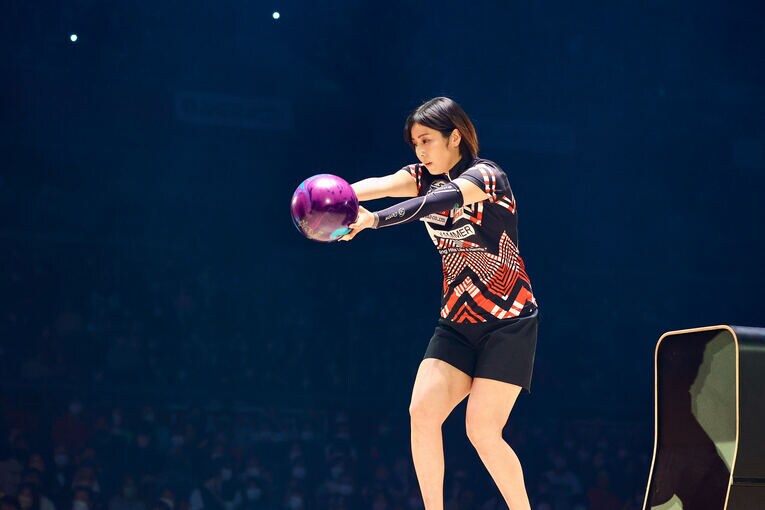 プロボウラー部門女子優勝の大嶋有香プロ　©Kayo Sekiguchi