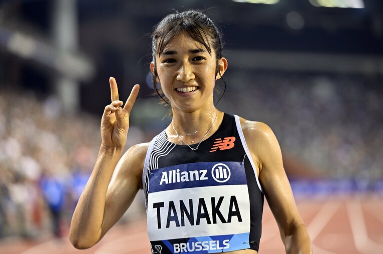 2023年9月のダイヤモンドリーグ5000mで14分29秒18の驚異的な日本記録を出した田中希実。14日の全国都道府県対抗女子駅伝に兵庫県代表として2年ぶりに参加する ／ photograph by AFLO