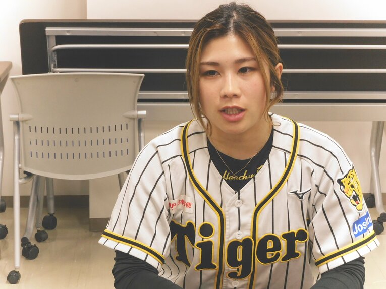 男子のなか紅一点でプレーする難しさもあったが、それでも野球は大好きだったという前田　©︎Haruka Sato